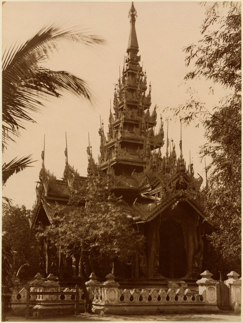 Tempio a Mandalay, Birmania, fine XIX secolo da Unbekannt Unbekannt