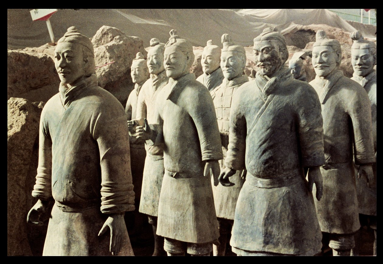 Esercito di Terracotta, Dinastia Qin, 210 a.C.; guerrieri (dettaglio) da Unbekannt Unbekannt