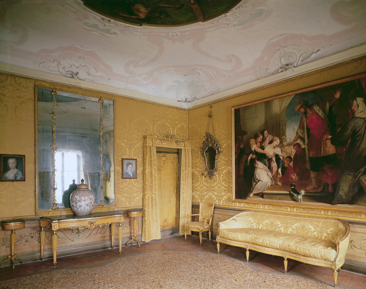 La Sala Gialla, Ca Rezzonico, Museo del Settecento, Venezia da Unbekannt Unbekannt