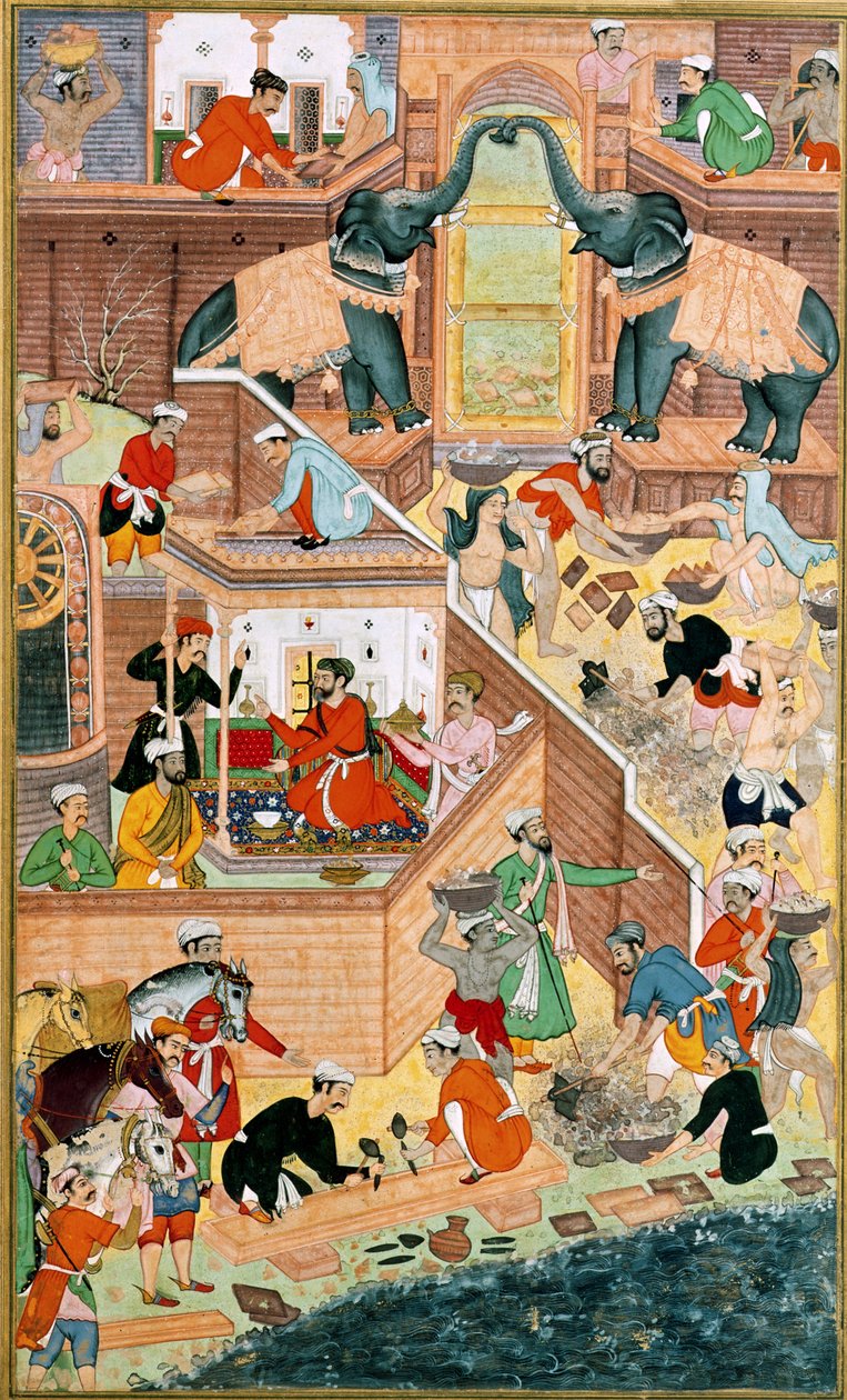 La costruzione del Palazzo di Fatehpur Sikri, dall