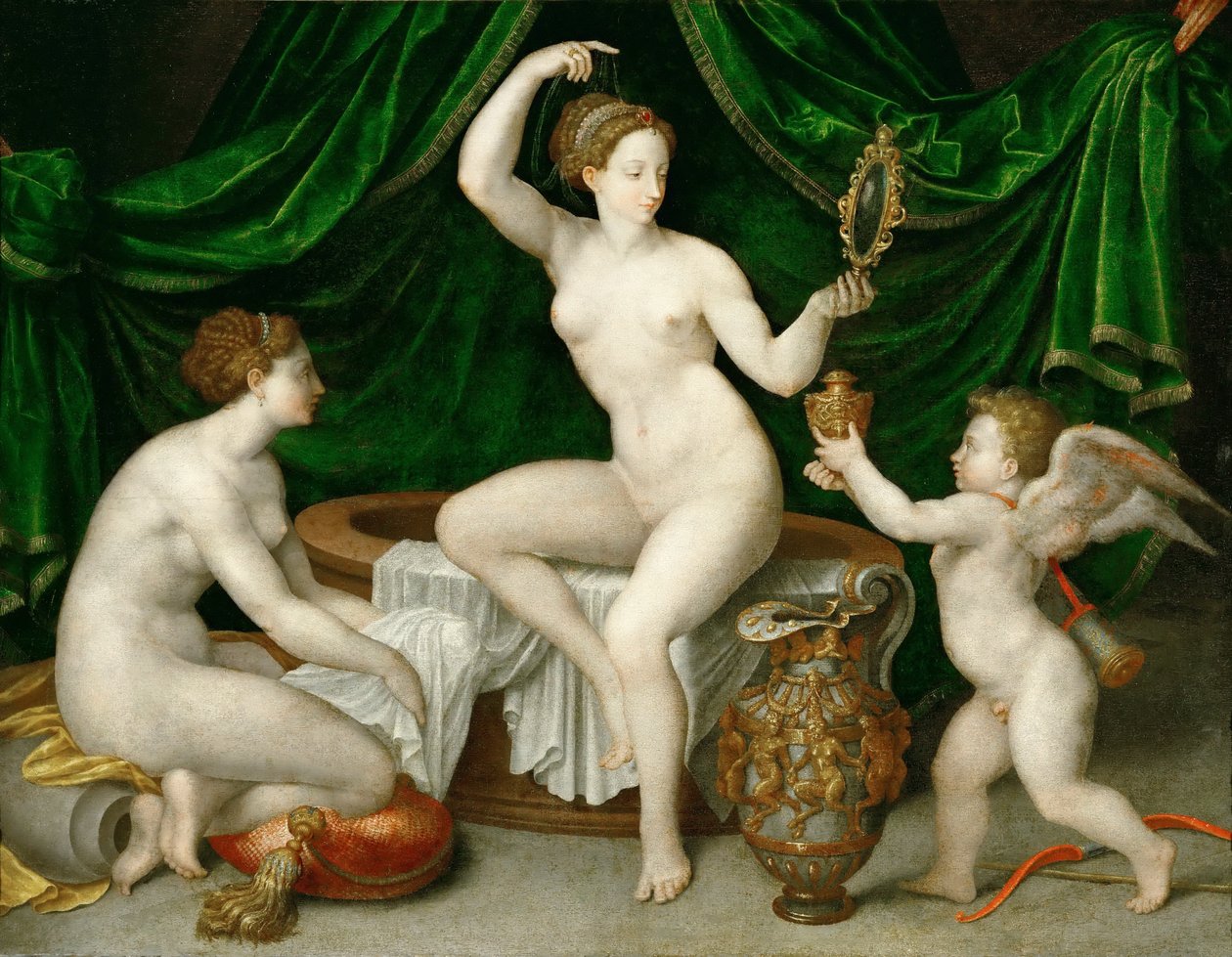 Venere alla sua toilette da Unbekannt Unbekannt