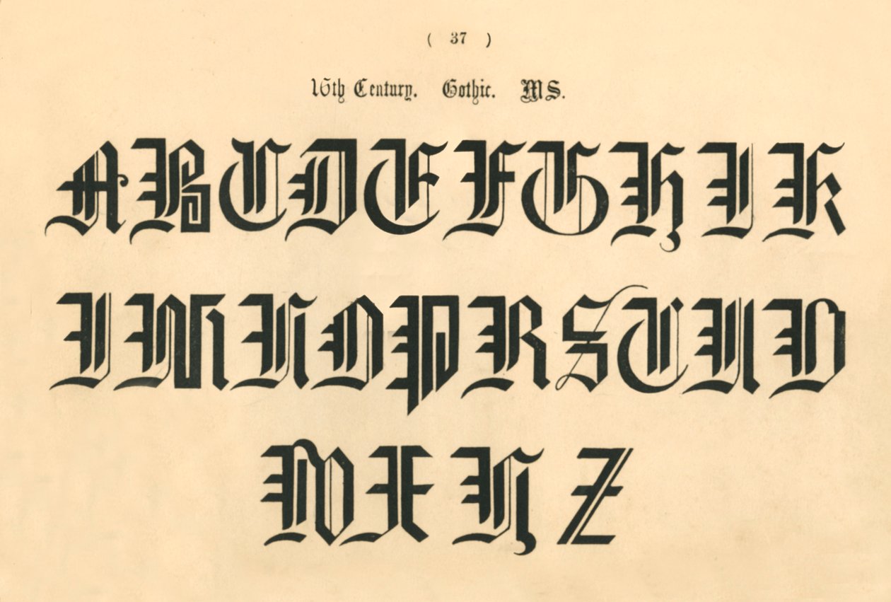 XVI secolo. Gotico. MS, 1862 da Unbekannt