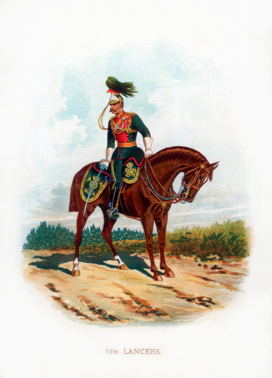 5° Lancieri, 1889 da Unbekannt