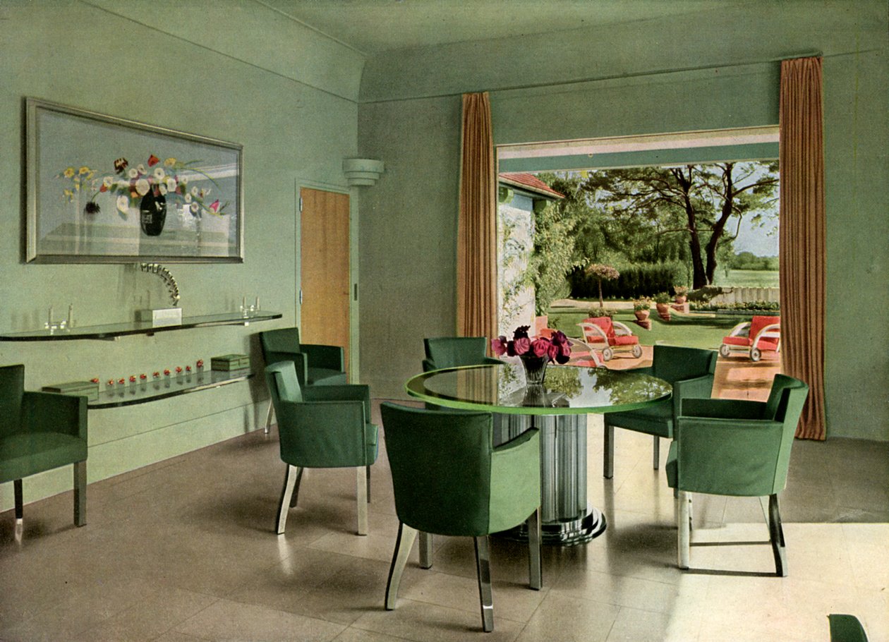 Una sala da pranzo francese, 1938 da Unbekannt