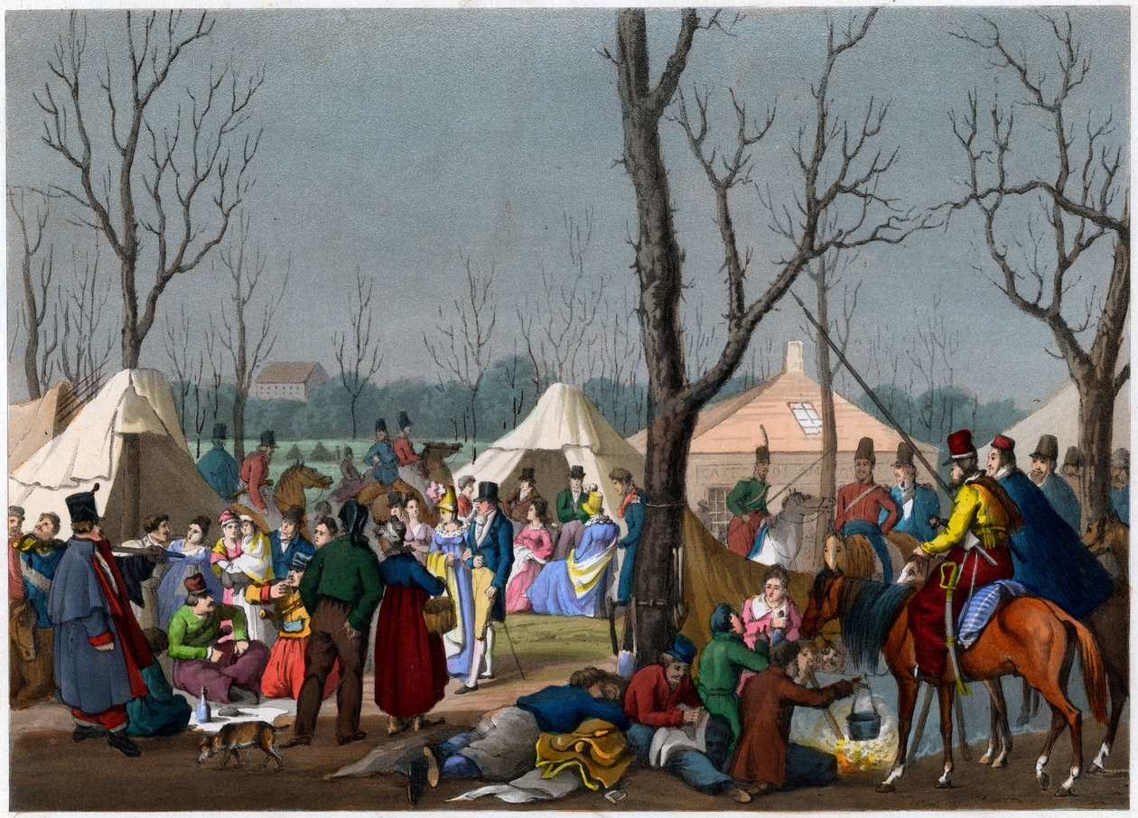Una festa francese, XVIII secolo da Unbekannt