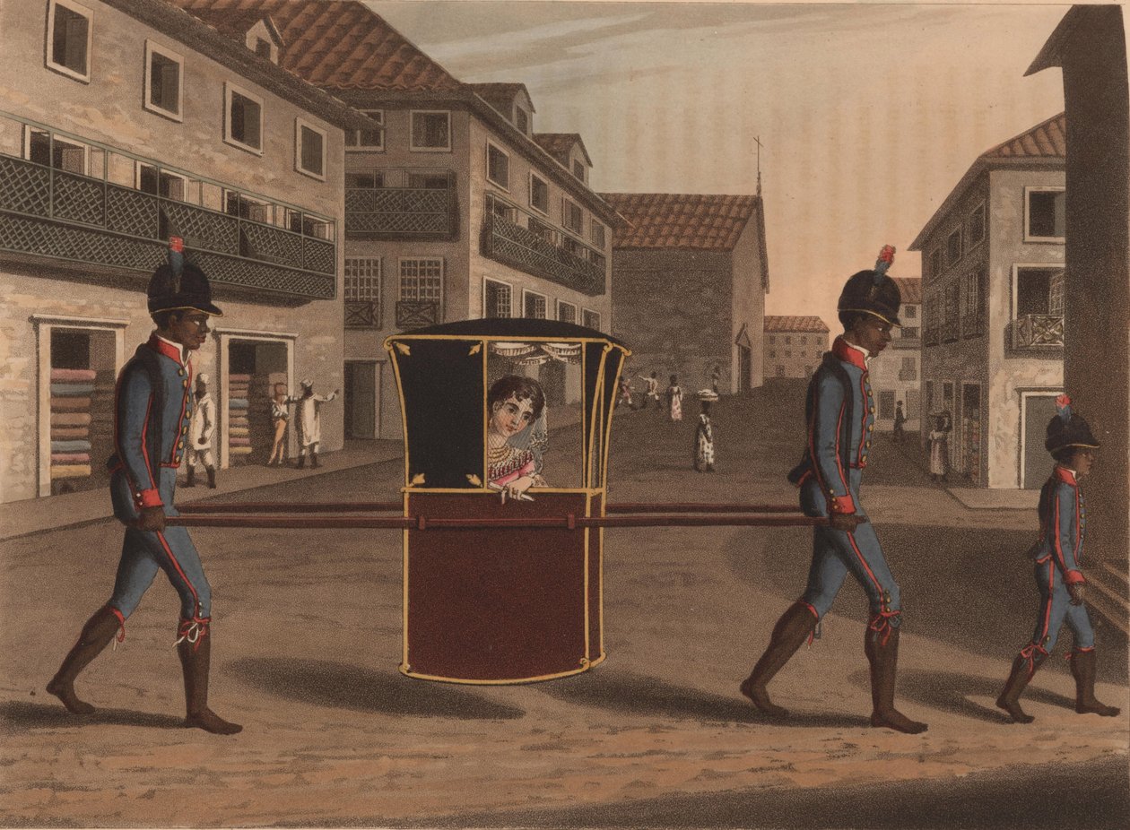 Una signora in visita, 1816 da Unbekannt