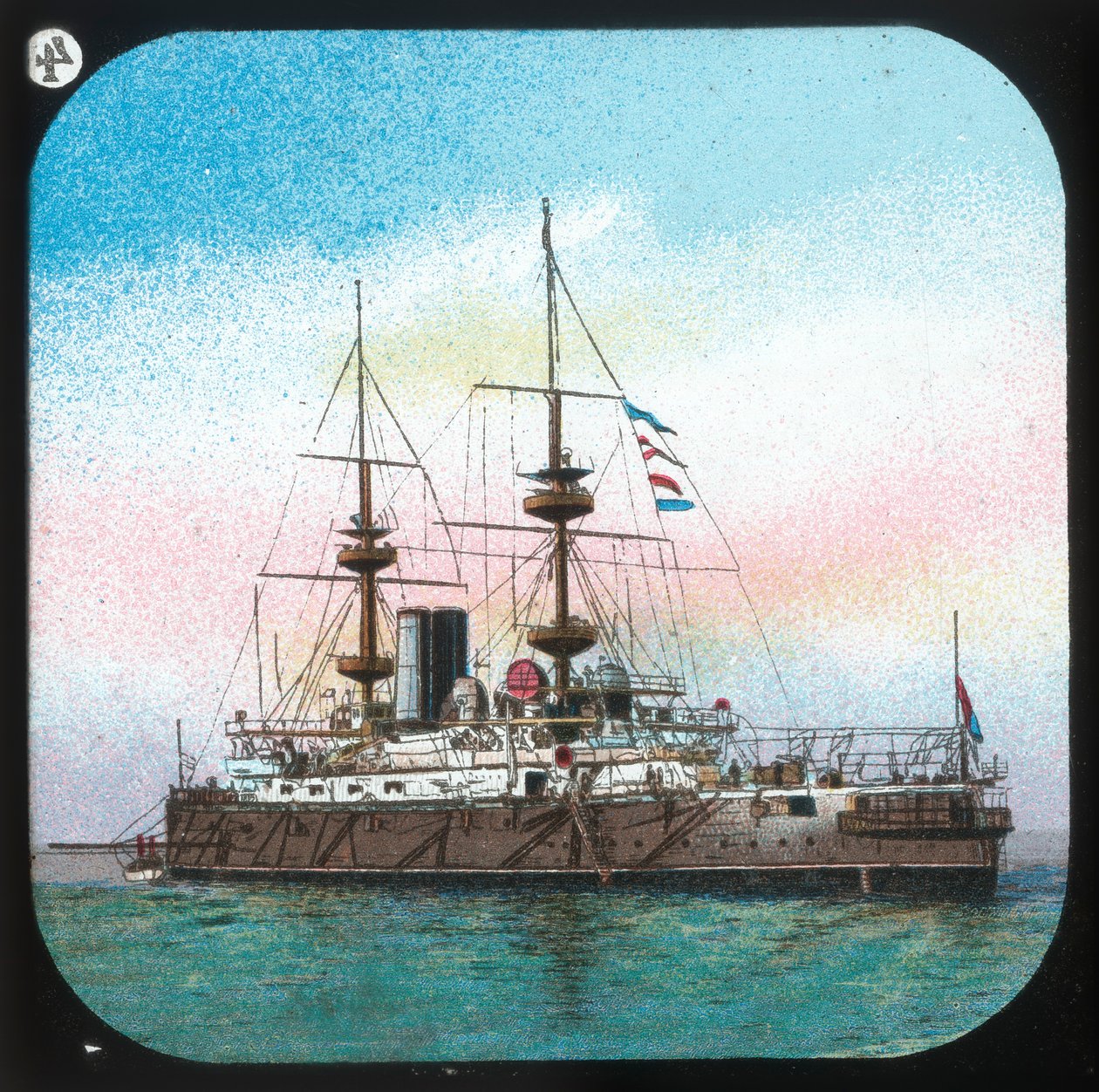 Una moderna nave da guerra -- H.M.S. Jupiter, c1900 da Unbekannt
