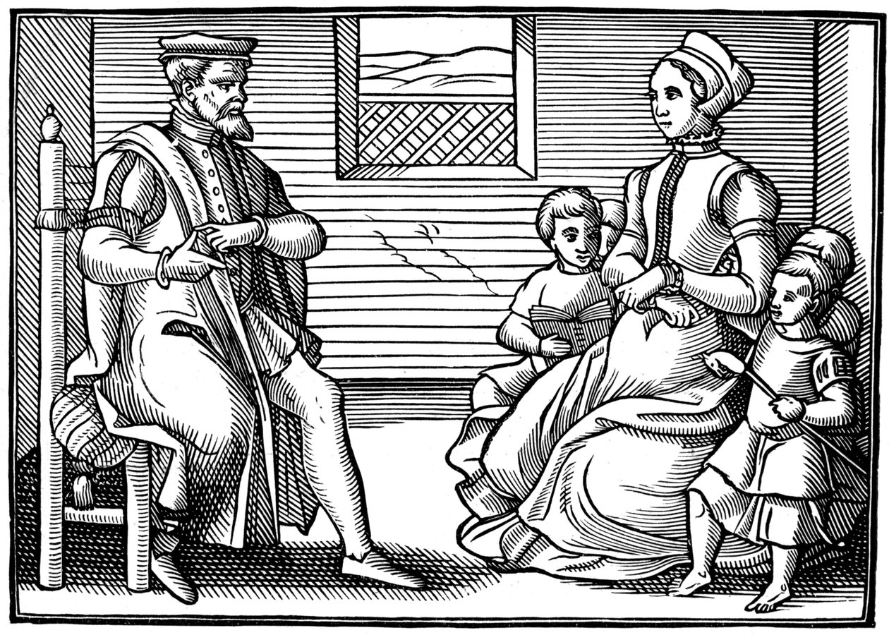 Una famiglia puritana, 1563 da Unbekannt