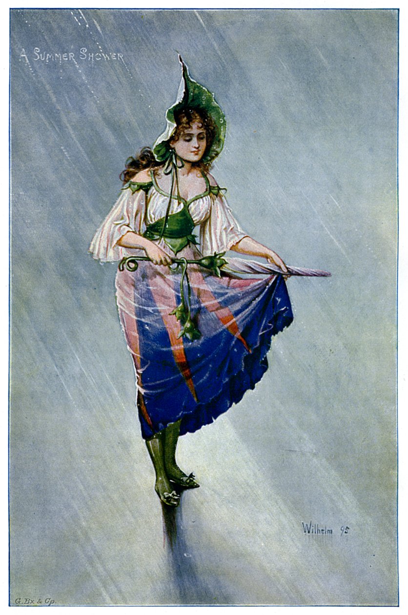 Un acquazzone estivo, 1899 da Unbekannt