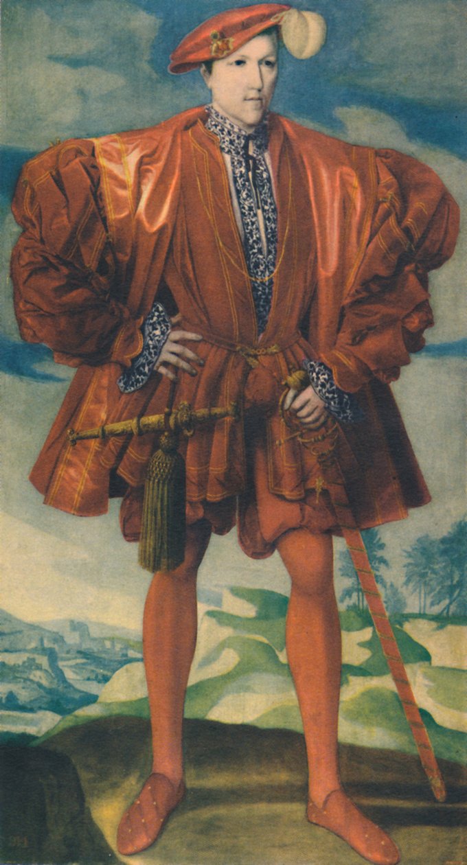 Un giovane in rosso, c.1550 da Unbekannt
