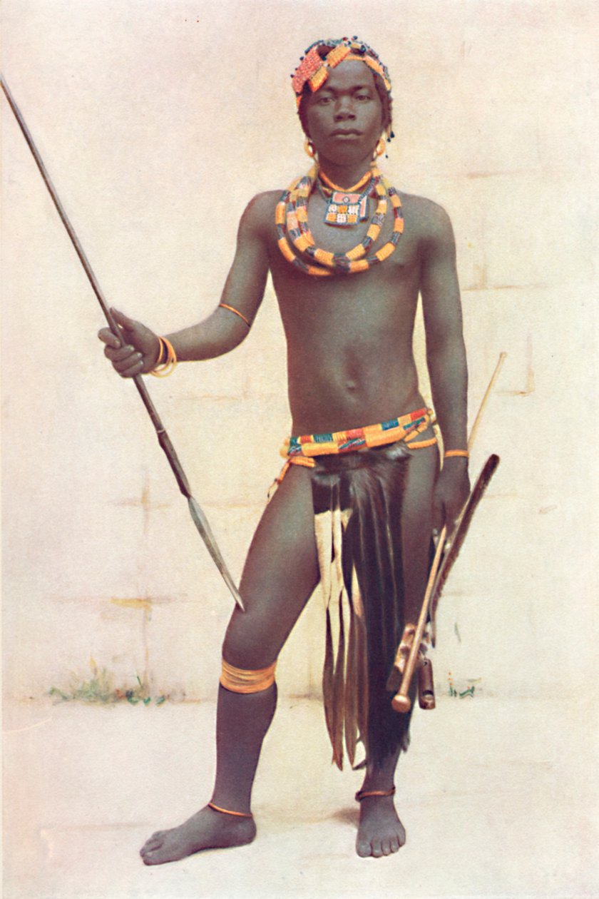 Un guerriero Zulu, 1912 da Unbekannt