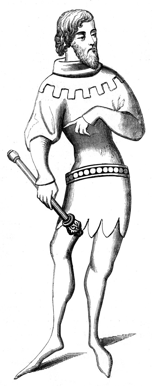 Un araldo, XIV secolo 1849 da Unbekannt