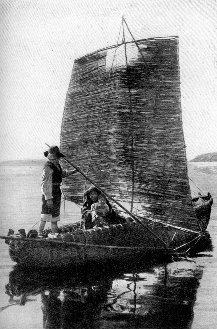 Una nave a vela di giunco, Bolivia da Unbekannt