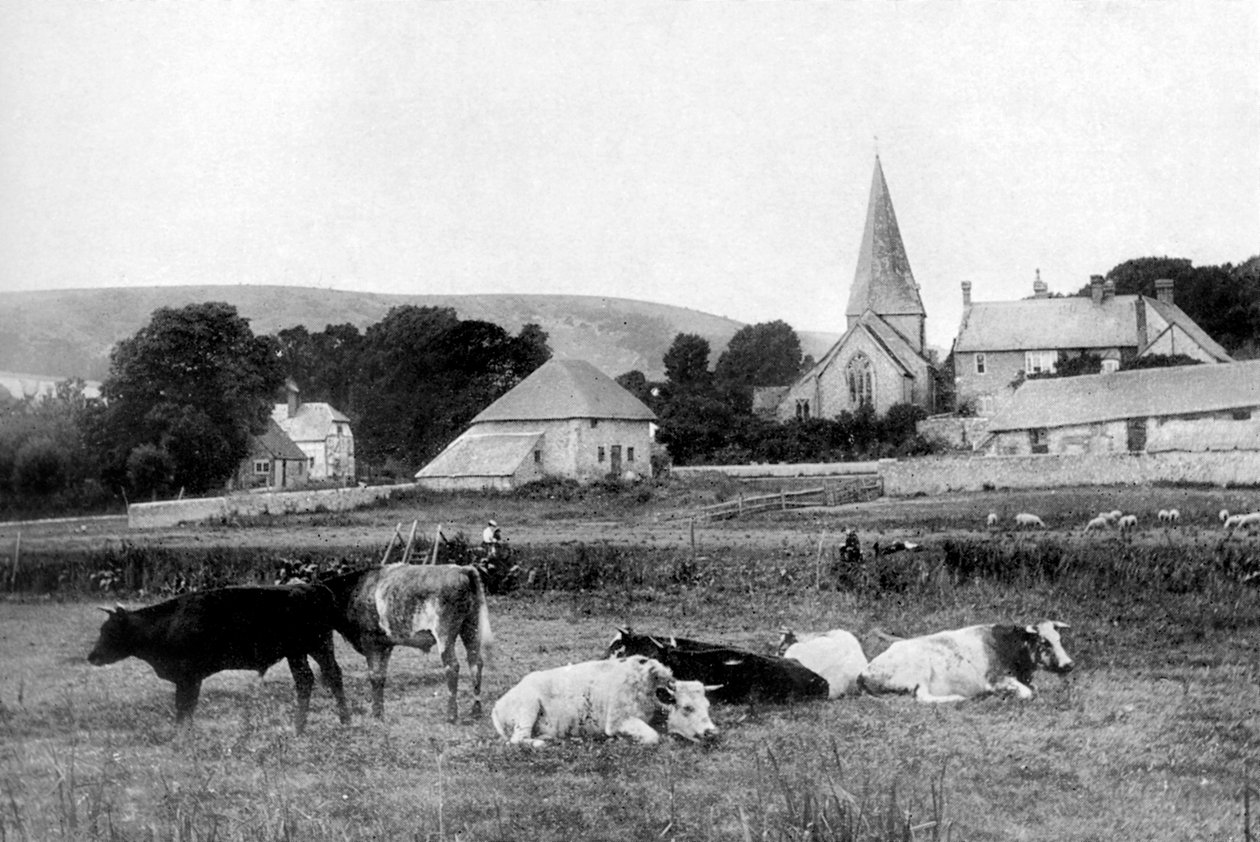 Una chiesa di villaggio, 1926 da Unbekannt