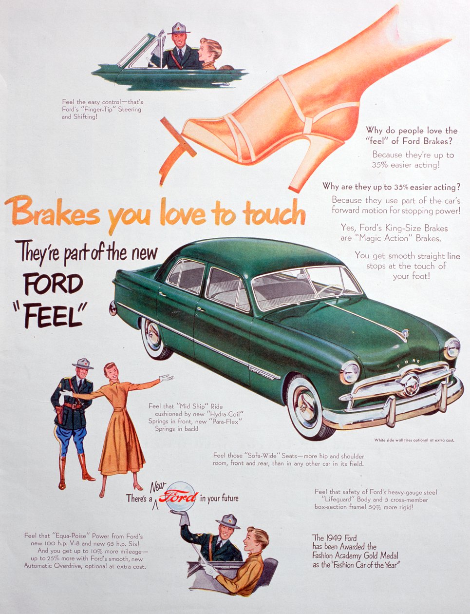 Pubblicità per auto Ford, 1949 da Unbekannt