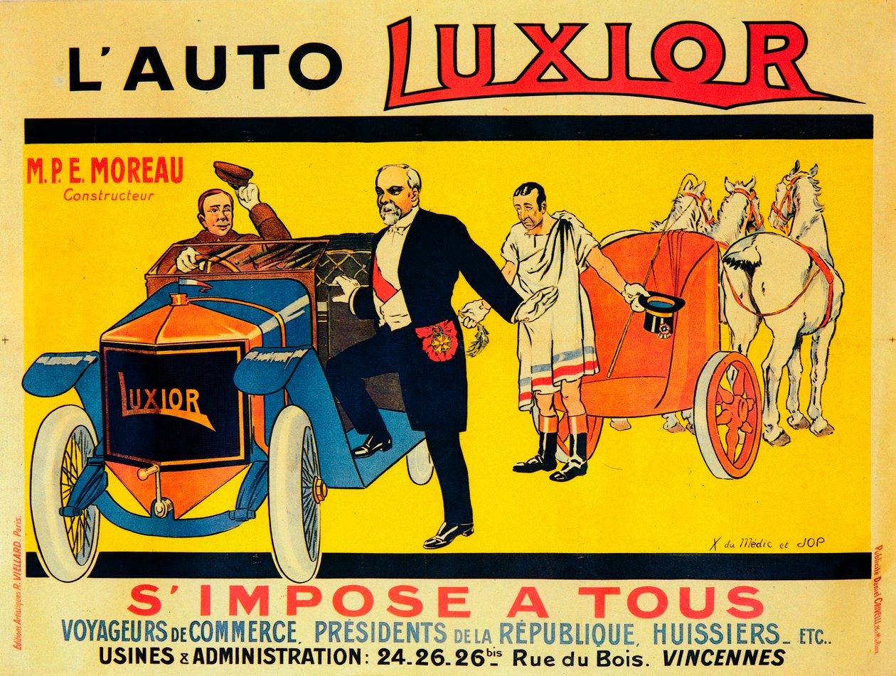 Pubblicità per auto Luxior da Unbekannt