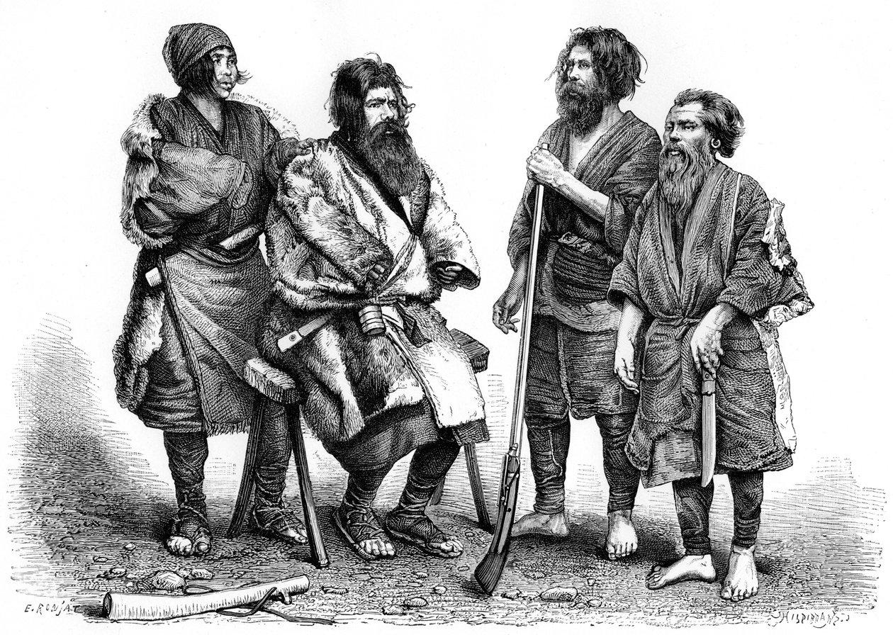 Popolo Ainu, Giappone, 1895 da Unbekannt