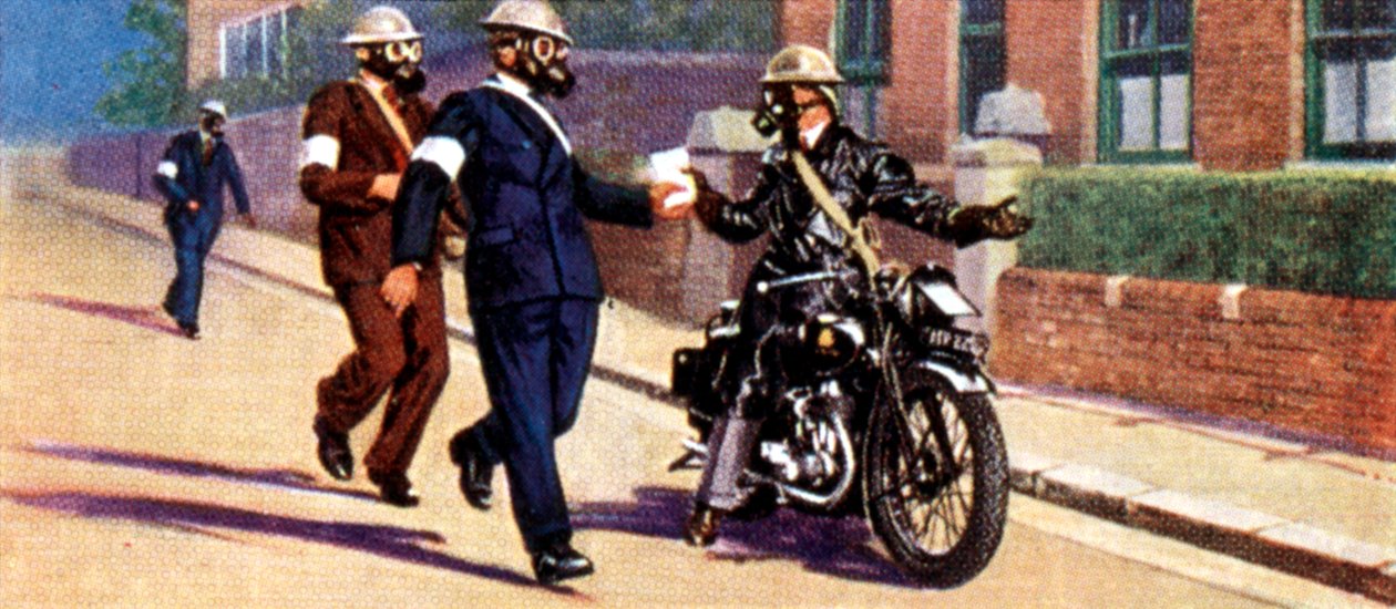 Precauzioni contro i raid aerei, carta da sigarette, britannica, 1938 da Unbekannt