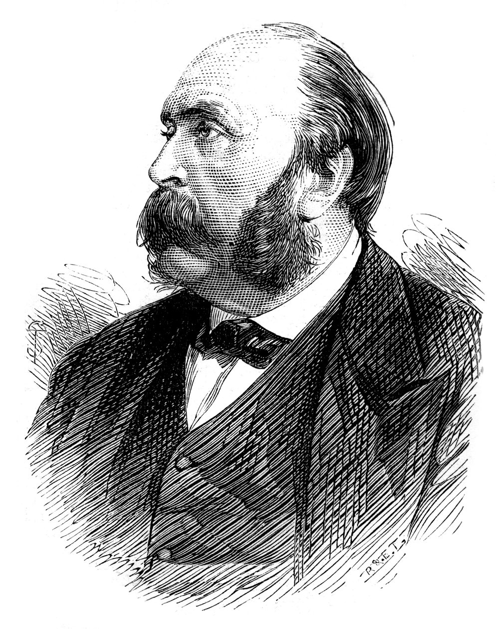 Alexandre Auguste Ledru-Rollin, politico francese, 1875 da Unbekannt