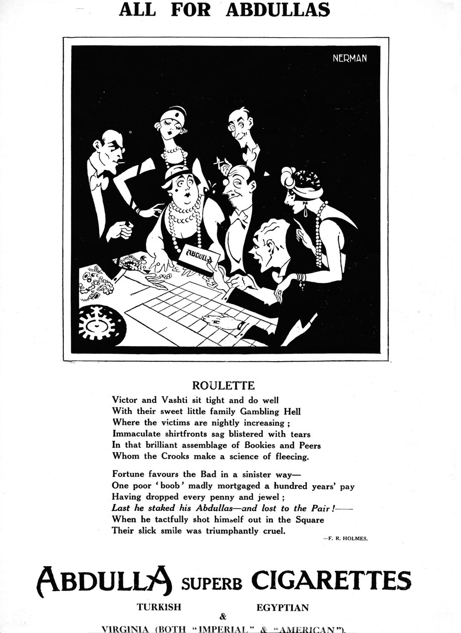 Tutto per Abdullas - Roulette, 1927 da Unbekannt