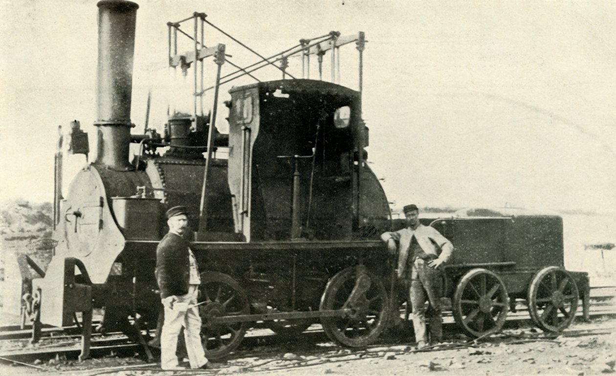 Una prima locomotiva da miniera, c1930 da Unbekannt