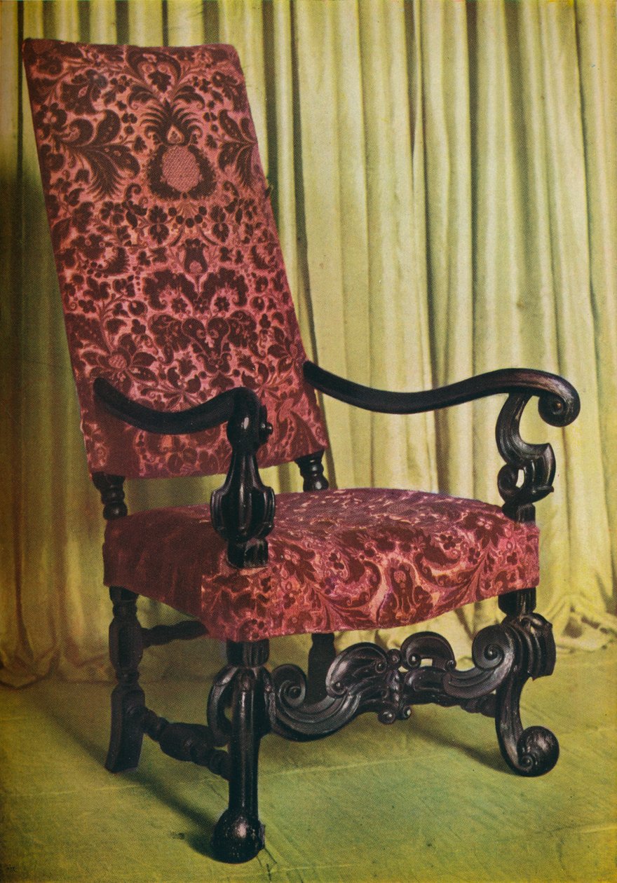 Una poltrona imbottita, c1680 da Unbekannt
