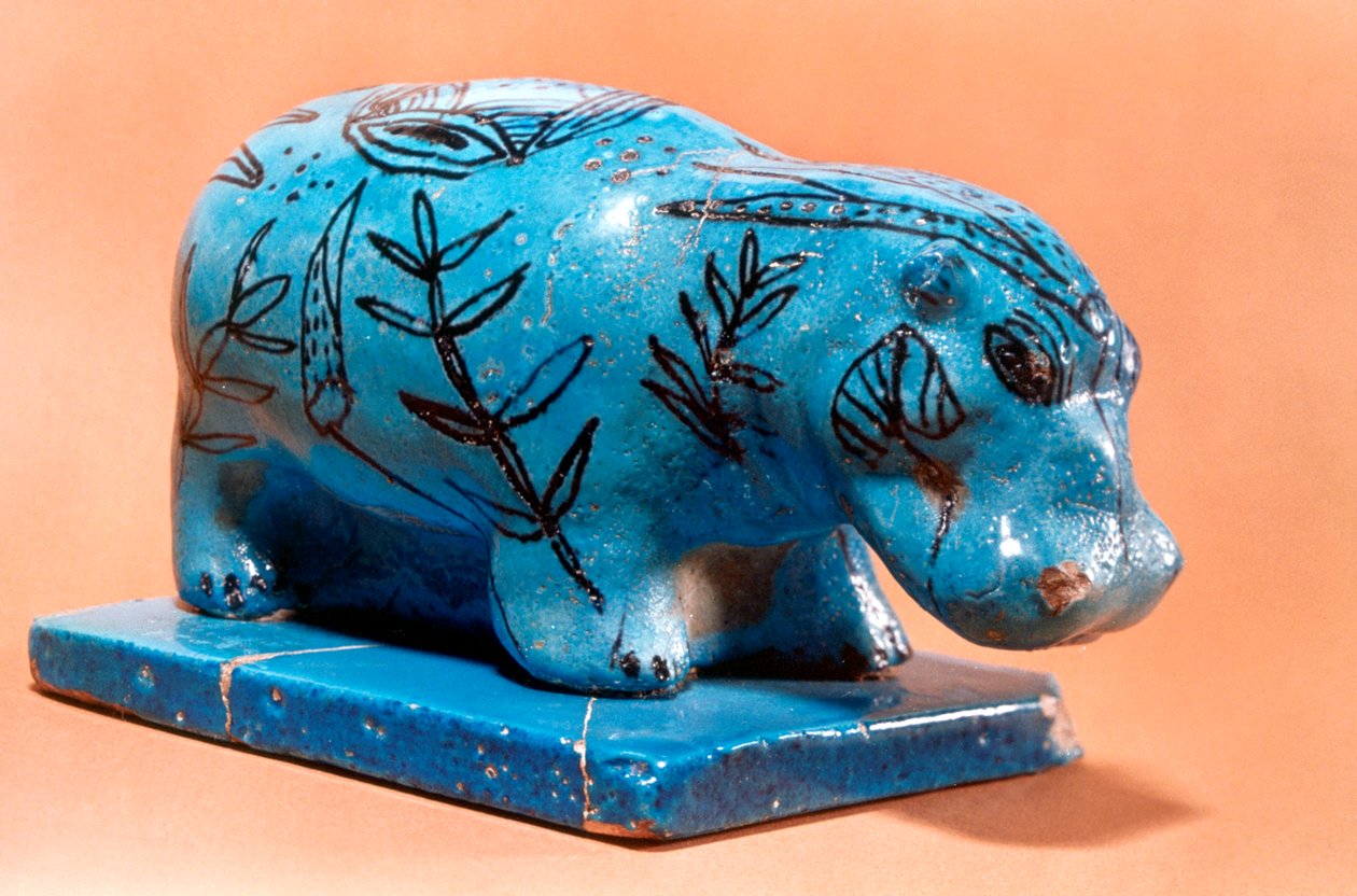 Figurina di ippopotamo egiziano antico, XVI secolo a.C. da Unbekannt