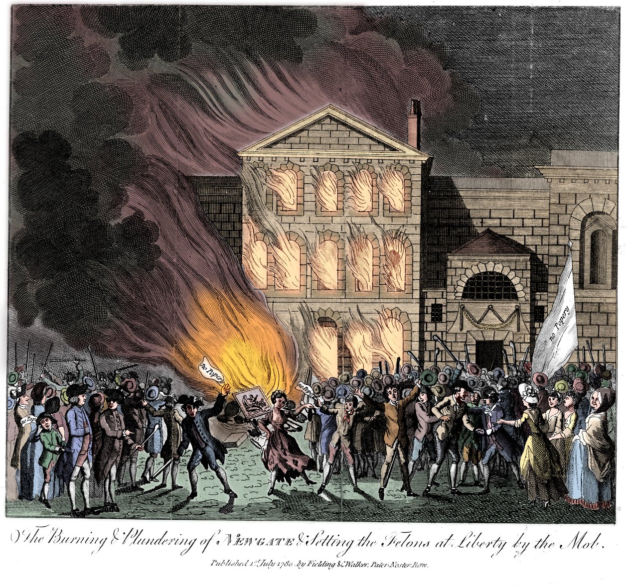Rivolte anti-cattoliche di Gordon, Londra, 6-7 giugno 1780 da Unbekannt