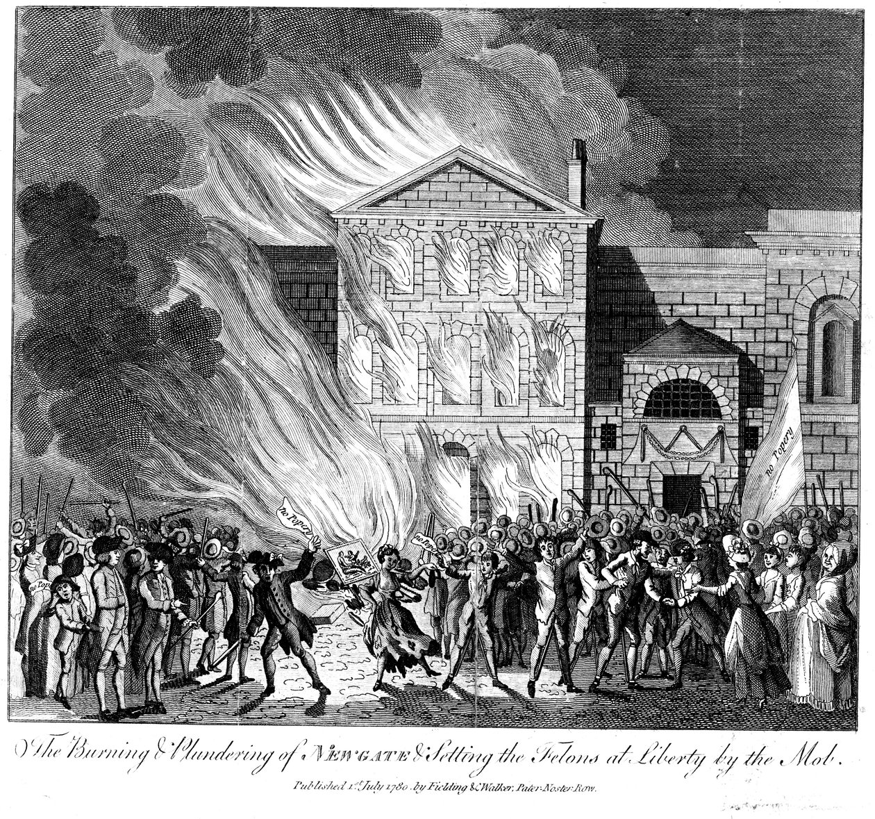 Rivolte anti-cattoliche di Gordon, Londra, 6-7 giugno 1780 da Unbekannt