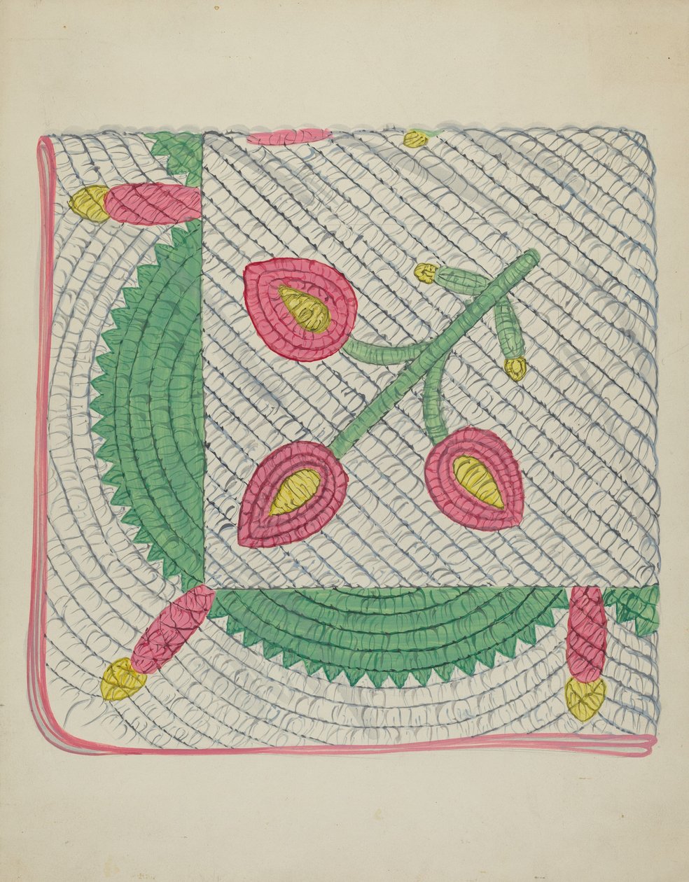 Trapunta applicata, c. 1936 da Unbekannt