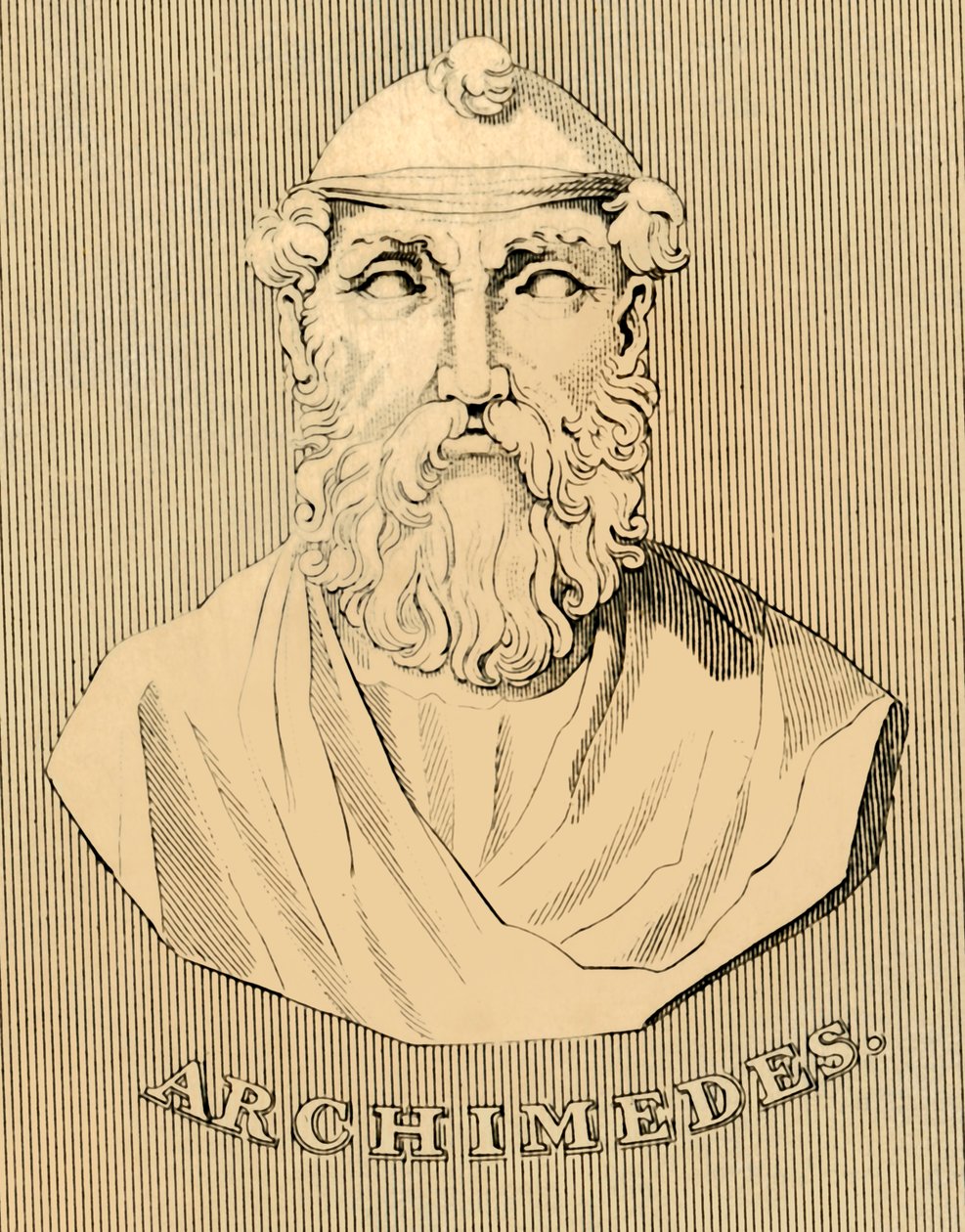 Archimede, c287-212 a.C., 1830 da Unbekannt