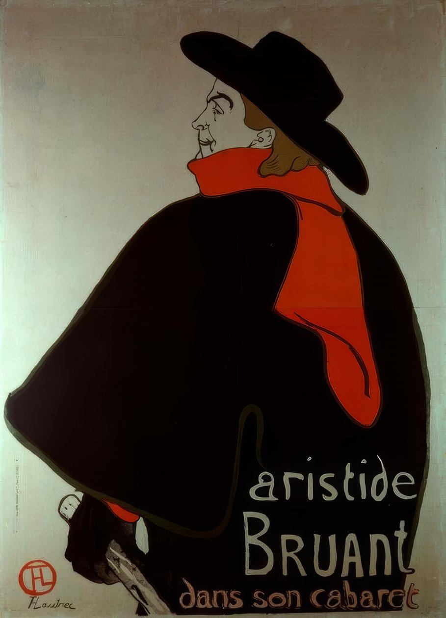 Aristide Bruant nel suo cabaret da Unbekannt