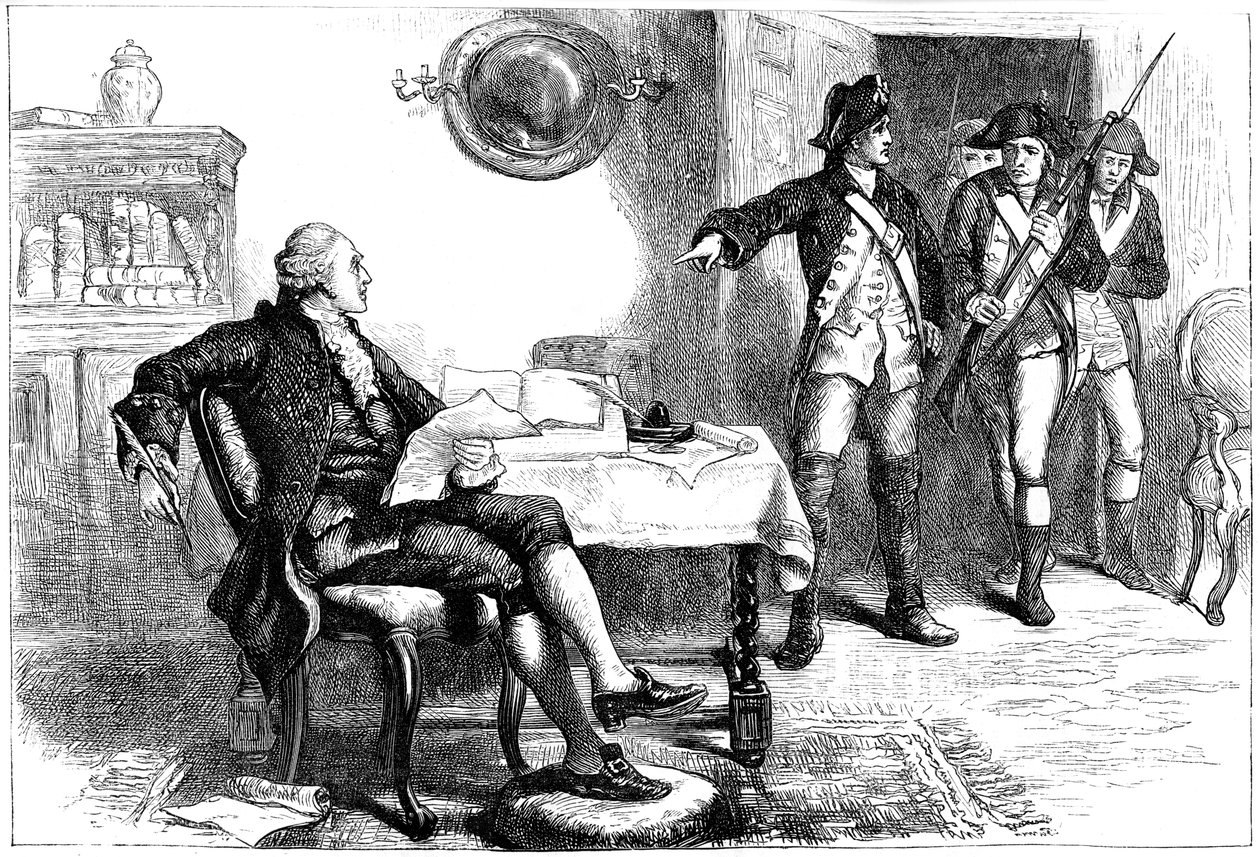 Arresto di William Franklin, New Jersey, 1776 c1880 da Unbekannt