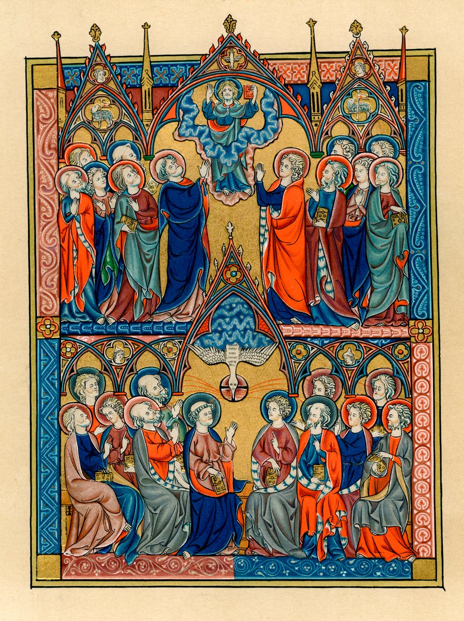 Ascensione e Pentecoste, 1290-1300 da Unbekannt