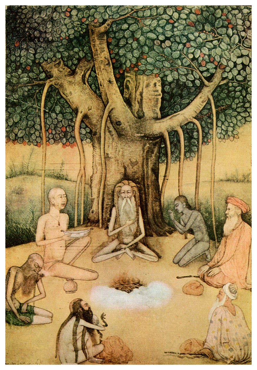 Ascetismo: un gruppo di asceti Mughal da Unbekannt