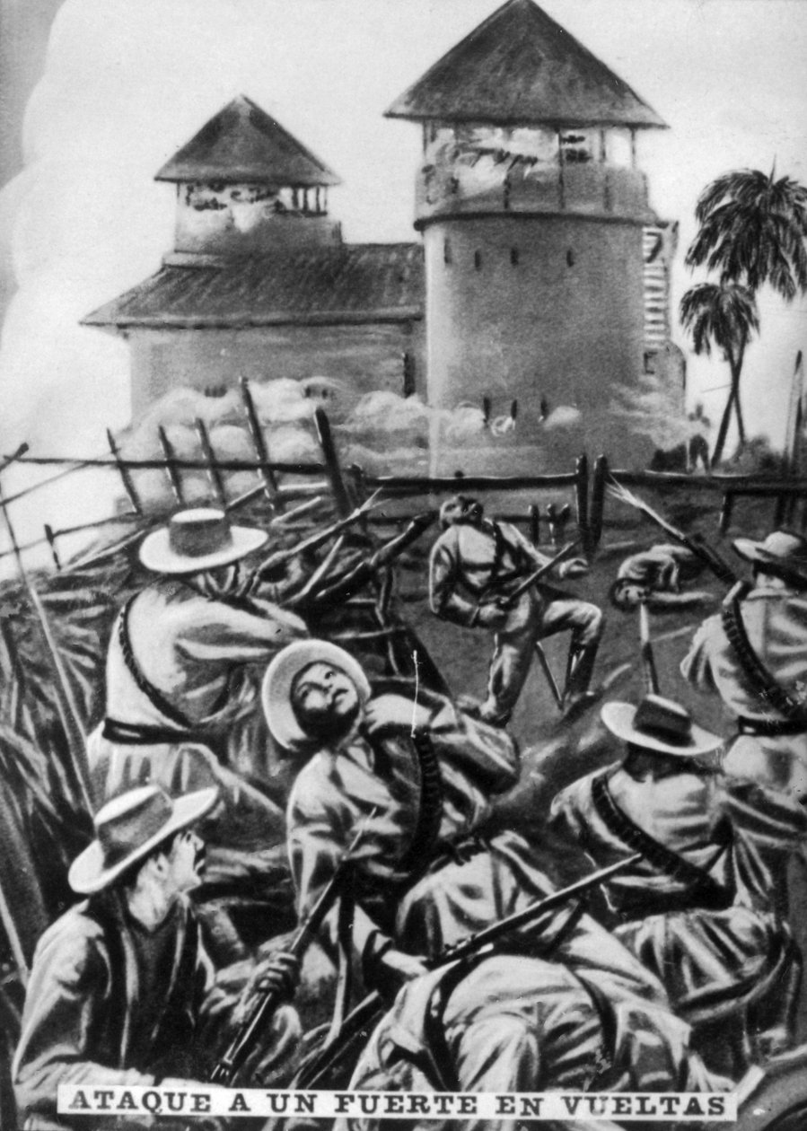 Attacco a un forte, gennaio 1897 da Unbekannt