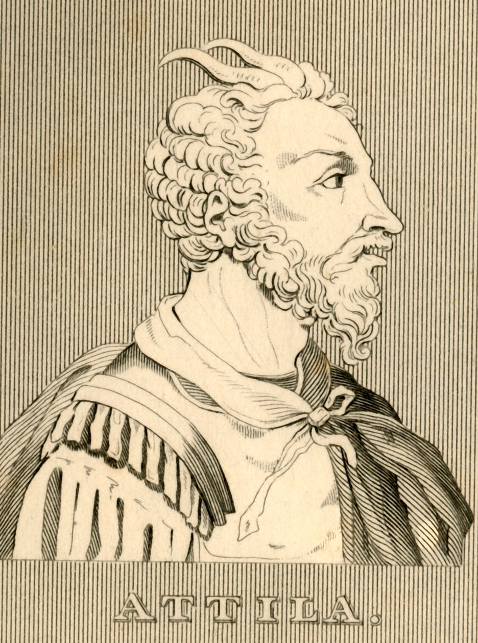 Attila, c406-453, 1830 da Unbekannt