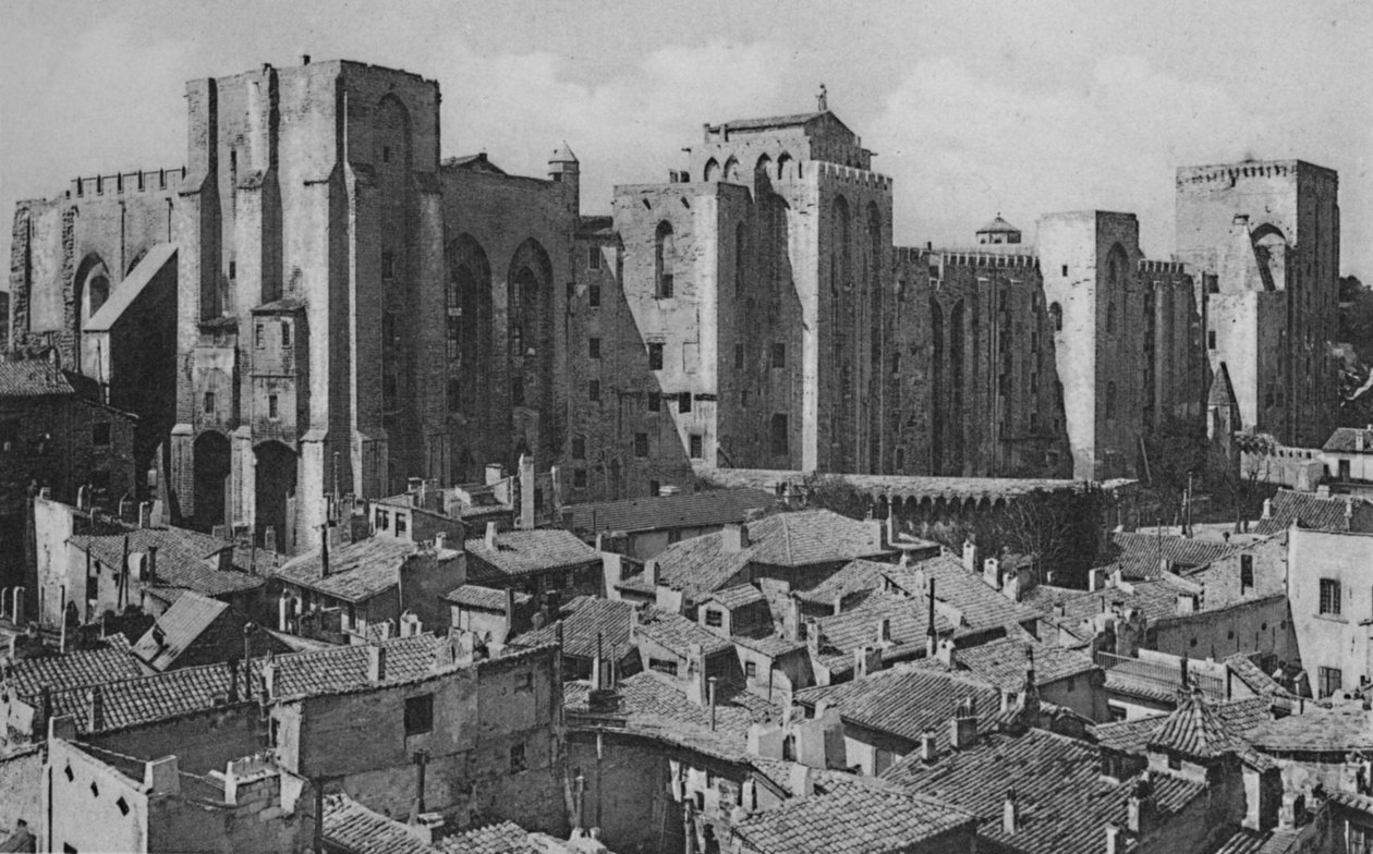 Avignone - Palazzo dei Papi lato est, c1925 da Unbekannt
