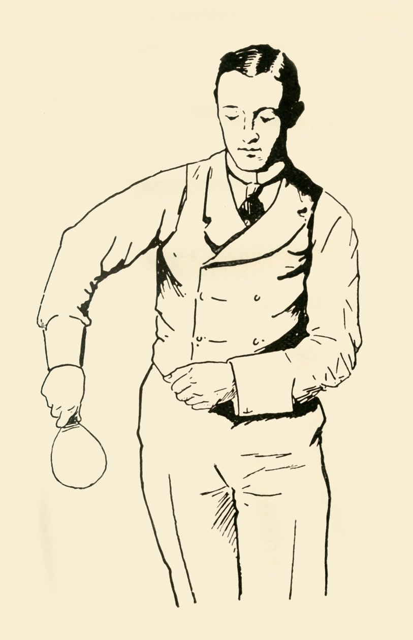 Servizio di rovescio dal lato destro, 1902 da Unbekannt