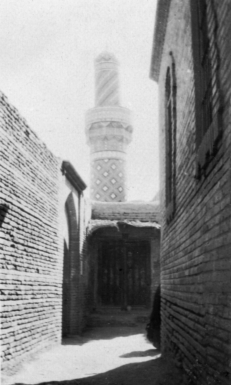 Stradina e vecchia moschea, Baghdad, Iraq, 1917-1919 da Unbekannt