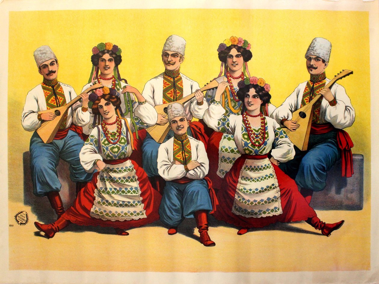 Banda di balalaika, 1900 da Unbekannt