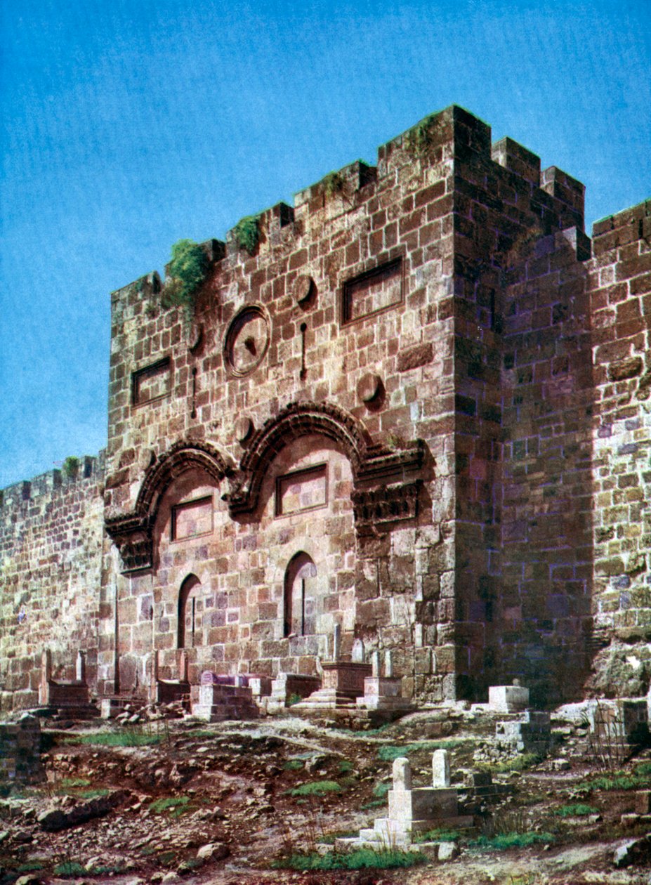 Bastioni di Temple Hill, Gerusalemme, Israele, 1933-1934 da Unbekannt