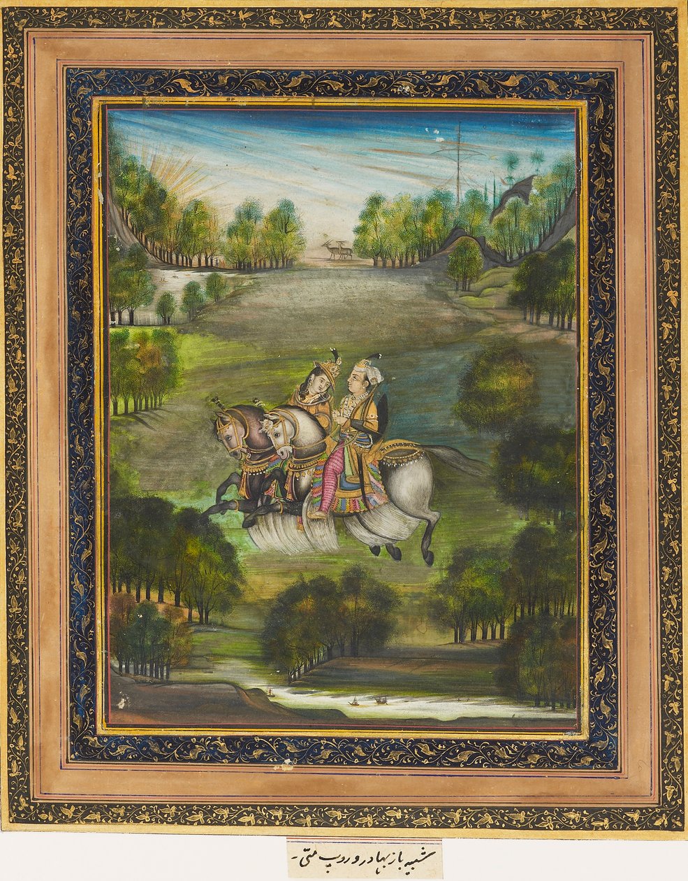 Baz Bahadur e Rupmati, c1820 da Unbekannt