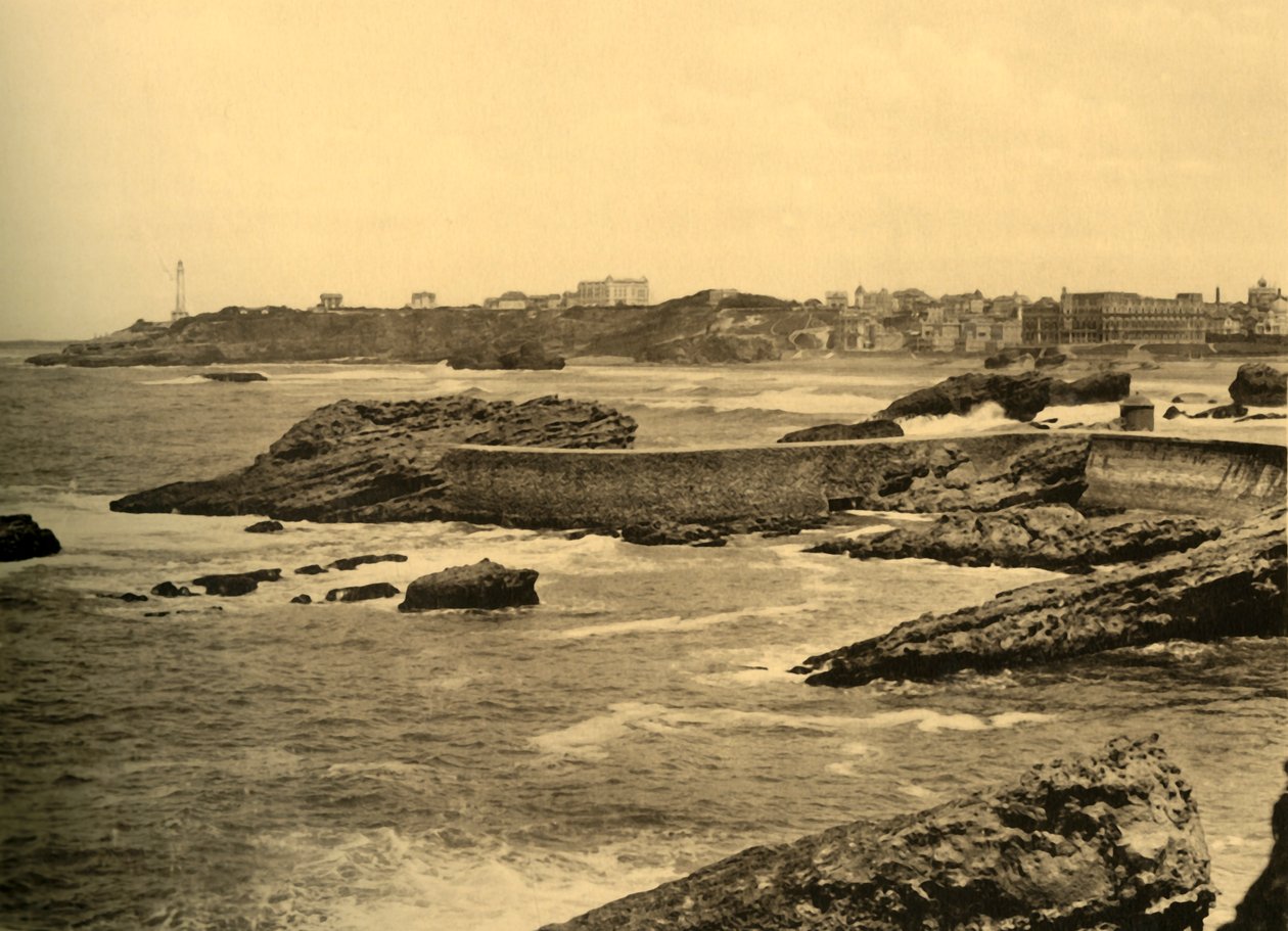 Biarritz - La Digue de la Cafetiere, c. 1930 da Unbekannt