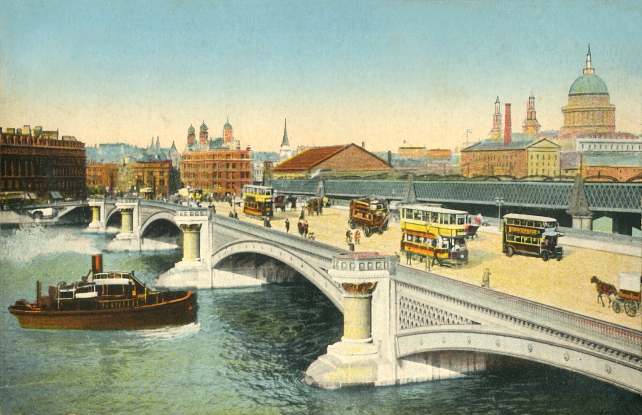Ponte di Blackfriars, Londra, c1910 da Unbekannt