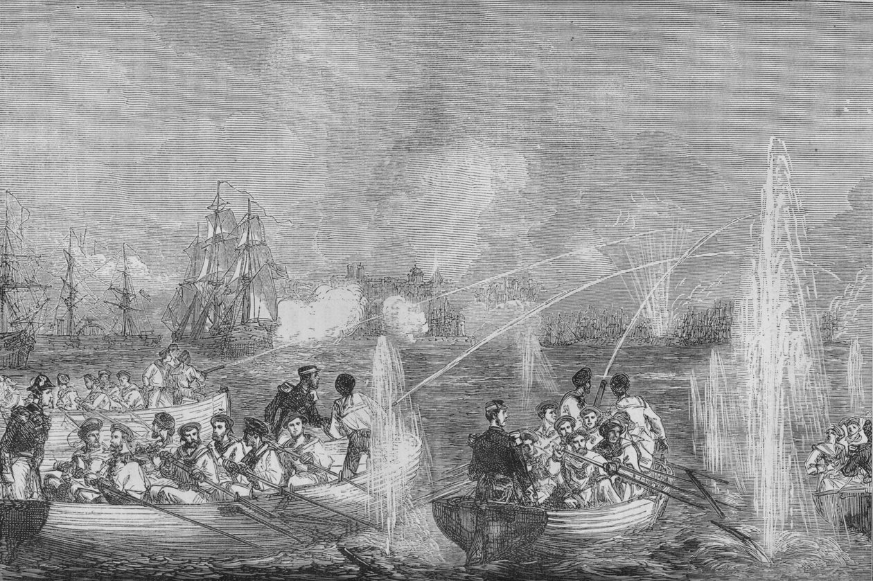 Bombardamento di Odessa, c1880 da Unbekannt