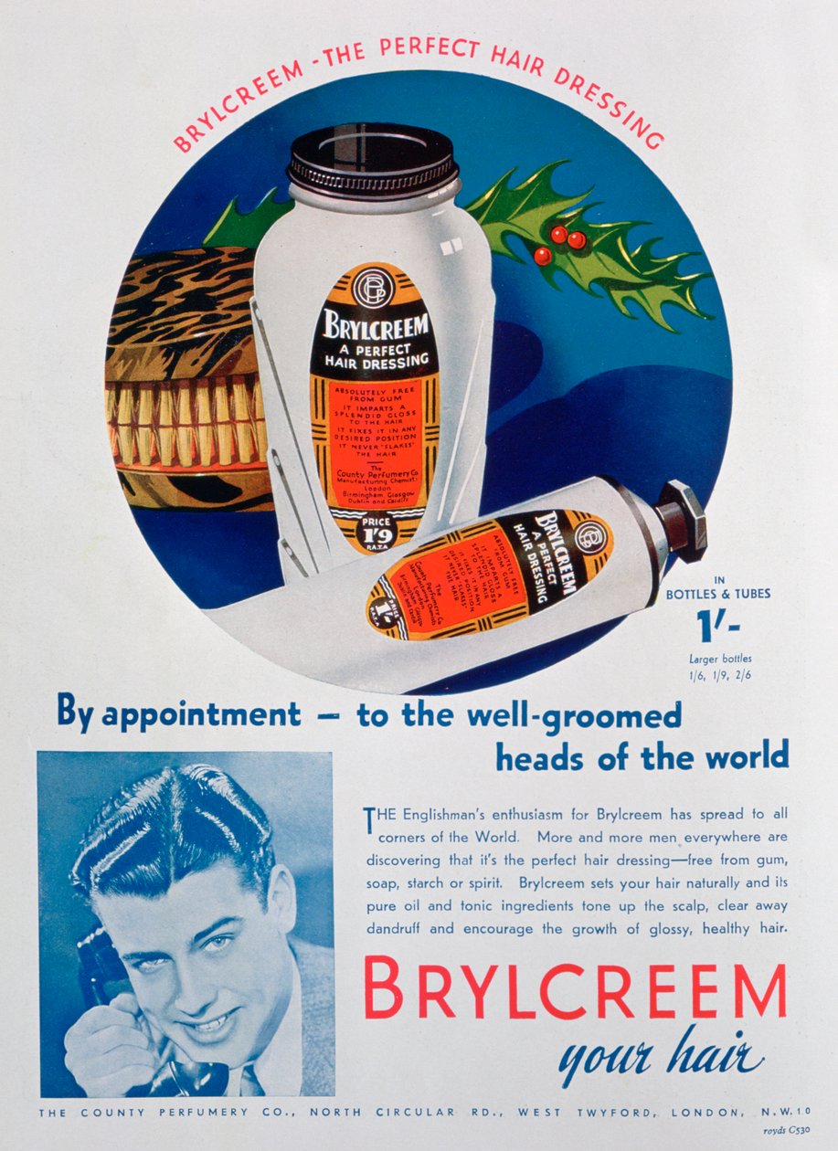 Pubblicità Brylcreem, 1938 da Unbekannt