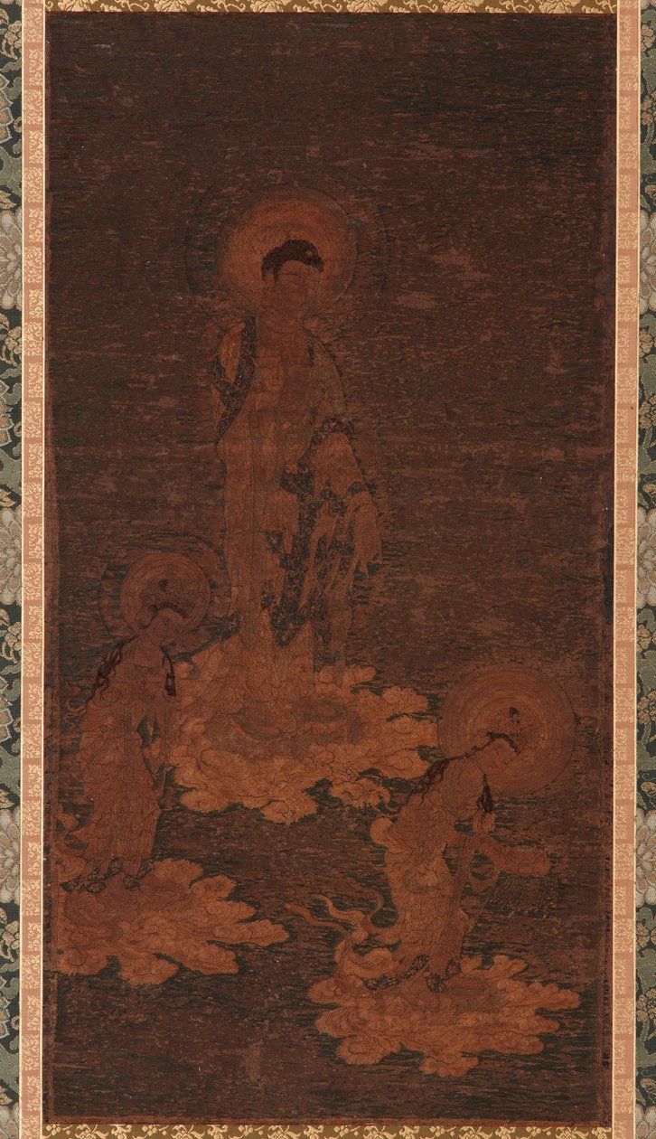 Discesa di benvenuto di Buddha Amida, periodo Kamakura, XIV secolo da Unbekannt