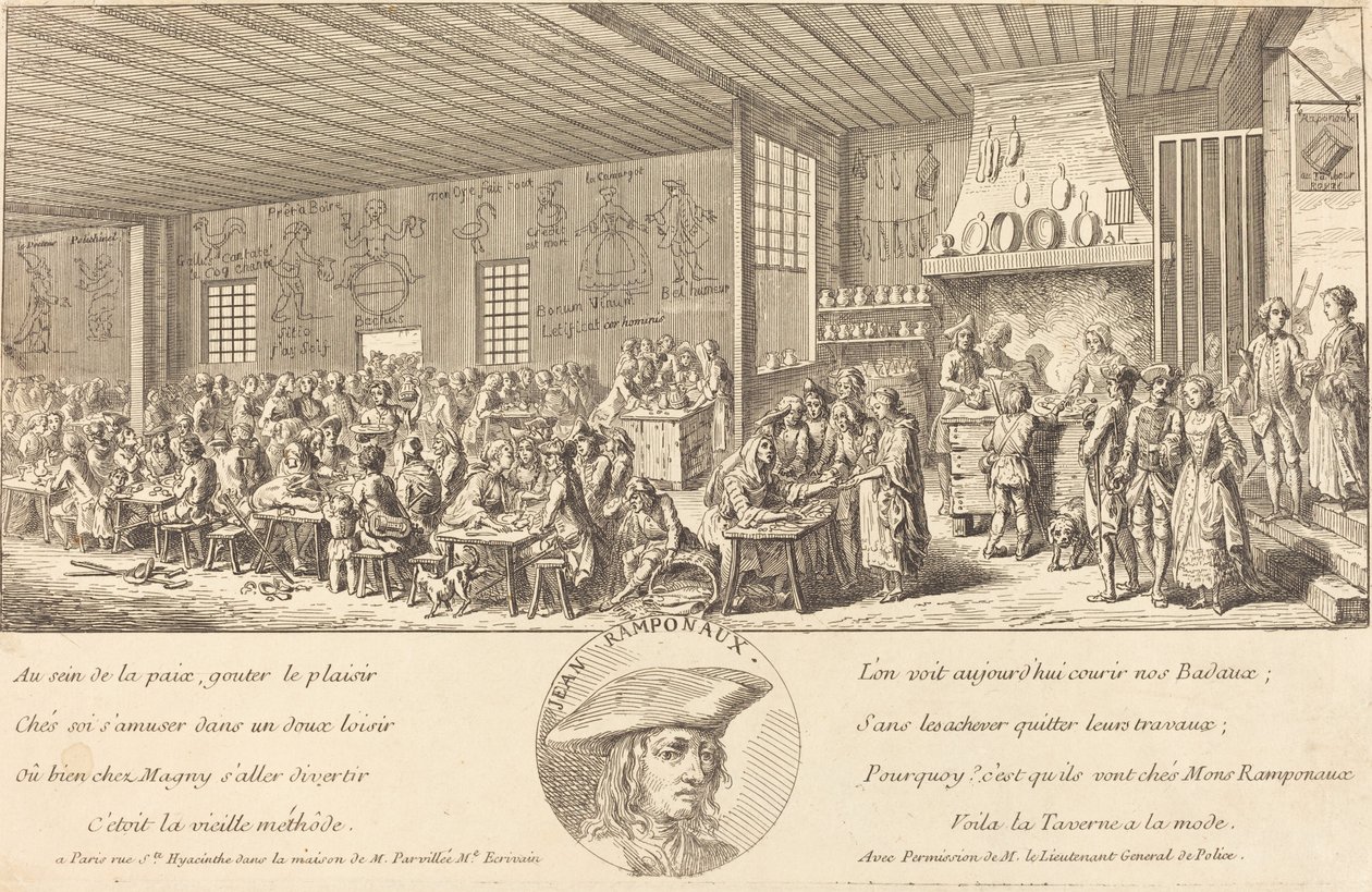 Cabaret di Ramponaux, c. 1760 da Unbekannt