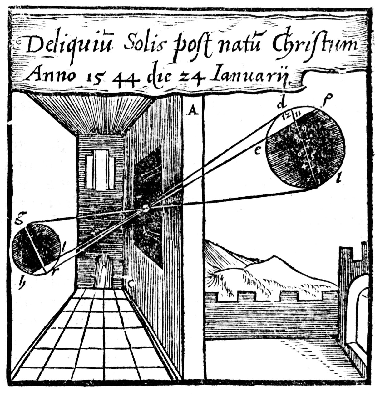 Camera oscura, 1561 da Unbekannt